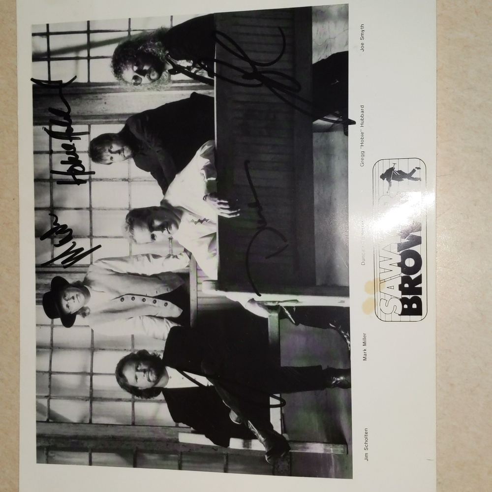 Vintage Sawyer Brown signed picture